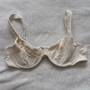 Abercrombie white eyelet bikini top